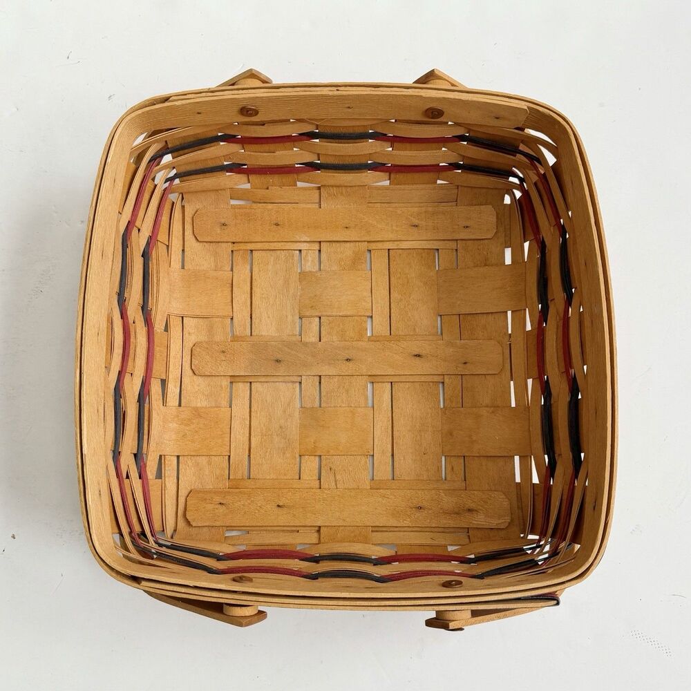 1997 Longaberger All American Pie Basket Patriotic Woven Wood - Picture 4 of 11